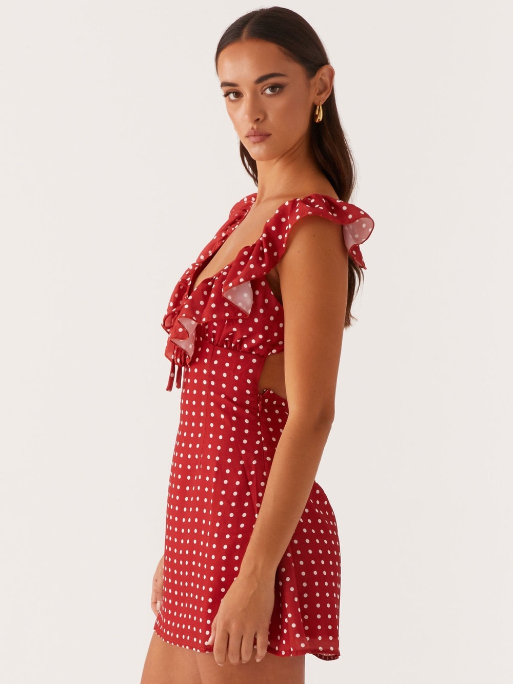 Peppermayo Adrina Ruffle Mini Dress - Picture 2 of 7
